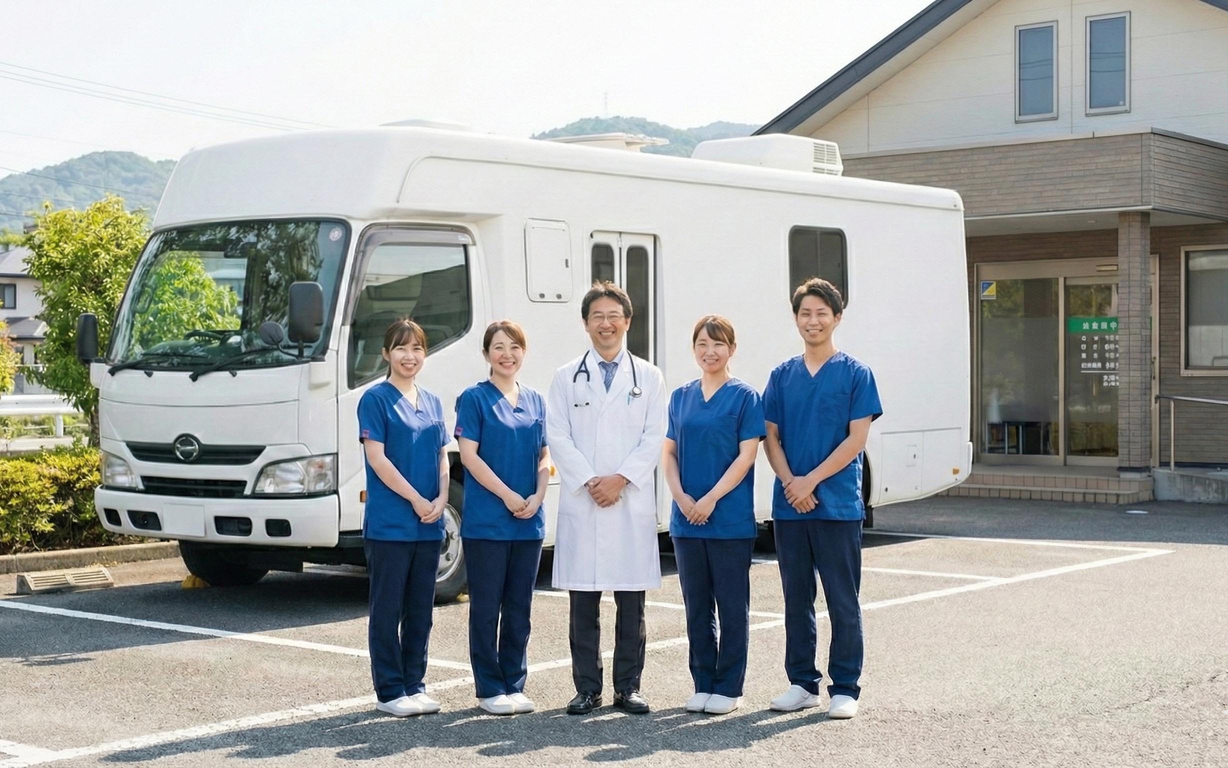 訪問健康診断の様子